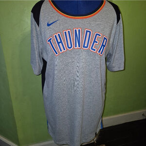Nike Thunder Gray and Blue Womens T-shirt sz. L (#1598)